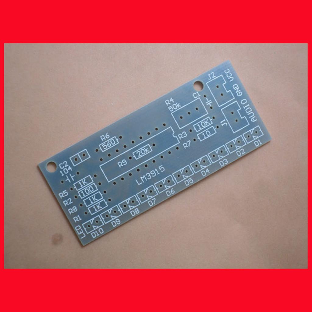 LM3915 DIY Sound Level Indicator Set 10 LED Sound Spectrum Analyzers Suitable for Electronics Soldering Project Teaching