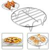 new Hot Air Fryer Accessories Stainless Steel Steam Rack Pot Rack Corrosion Resistant Safety Air Fryer Accessories kitchen gadgets