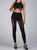 Cross-Border Sports Running Fitness Elastic Pants with Breathable Mesh