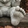 Duży Foot Kamienny Ogród Doniczka Śmieszny Duży Foot Środkowy Palec Doniczka Nowość Sasquatch Doniczka na Taras Trawnik Podwórko Wewnątrz Na Zewnątrz Wystrój Domu