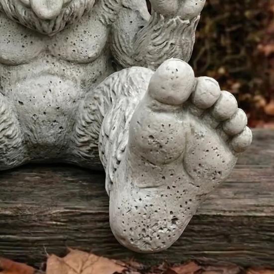 Duży Foot Kamienny Ogród Doniczka Śmieszny Duży Foot Środkowy Palec Doniczka Nowość Sasquatch Doniczka na Taras Trawnik Podwórko Wewnątrz Na Zewnątrz Wystrój Domu