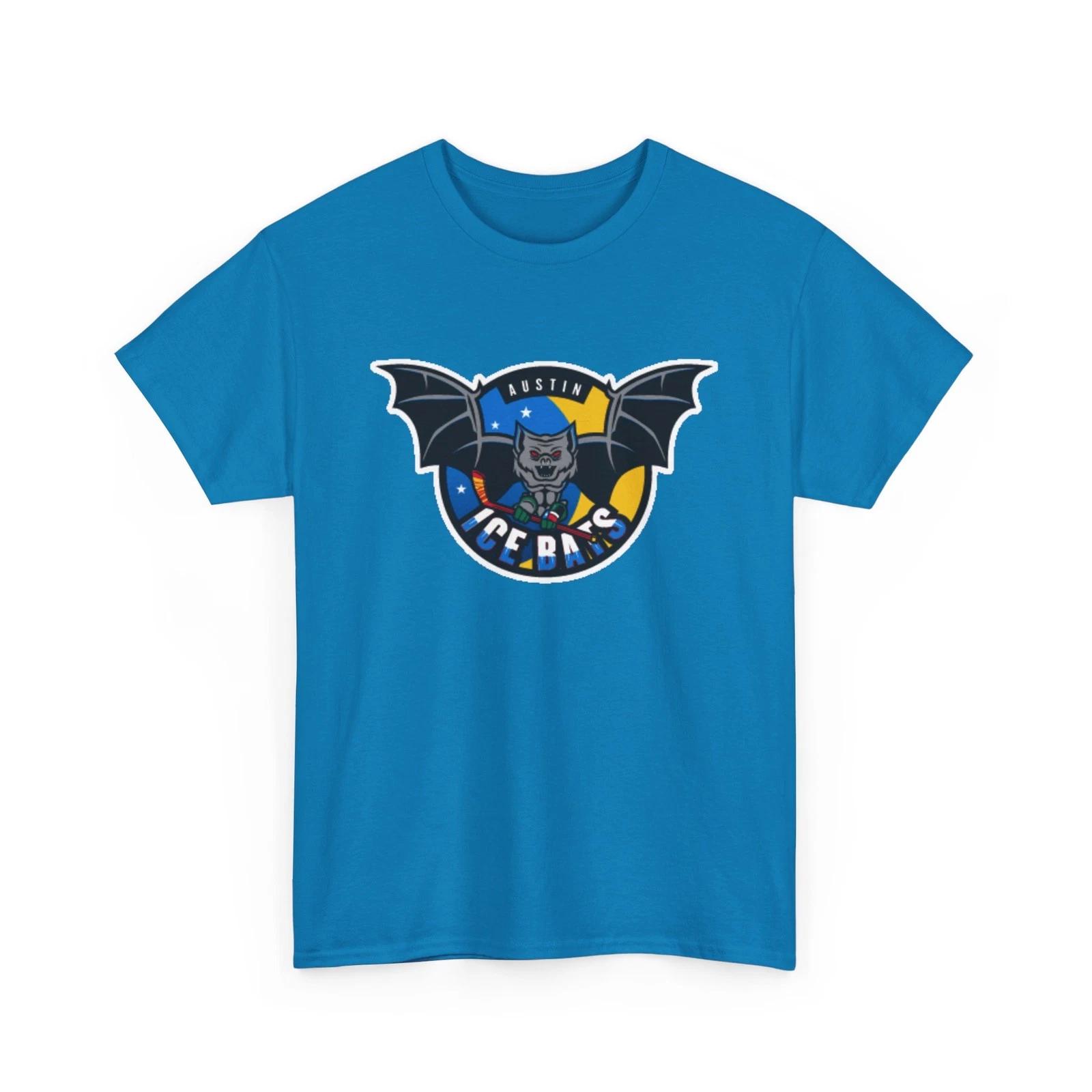 Austin Ice Bats Defunct WPHL Hockey Team Printed T shirt M