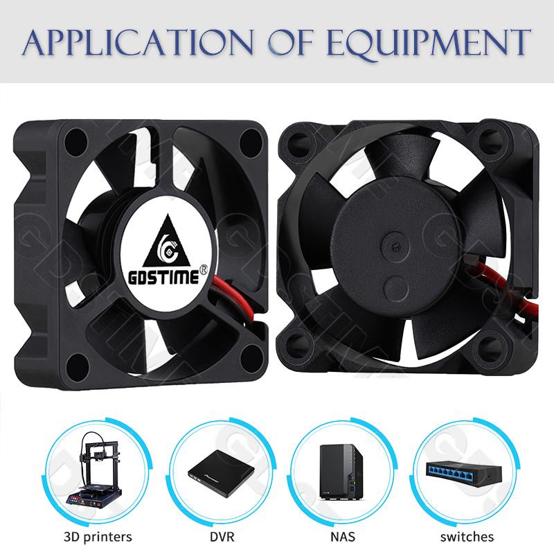 GDSTIME 3010 Fan 24V Ball Bearings Brushless Fan 30x10MM 12V 5V Cooling Fan 30MM Micro Fan for Car Lamp,3D Printer Part Cooling Fuel Injectors 6