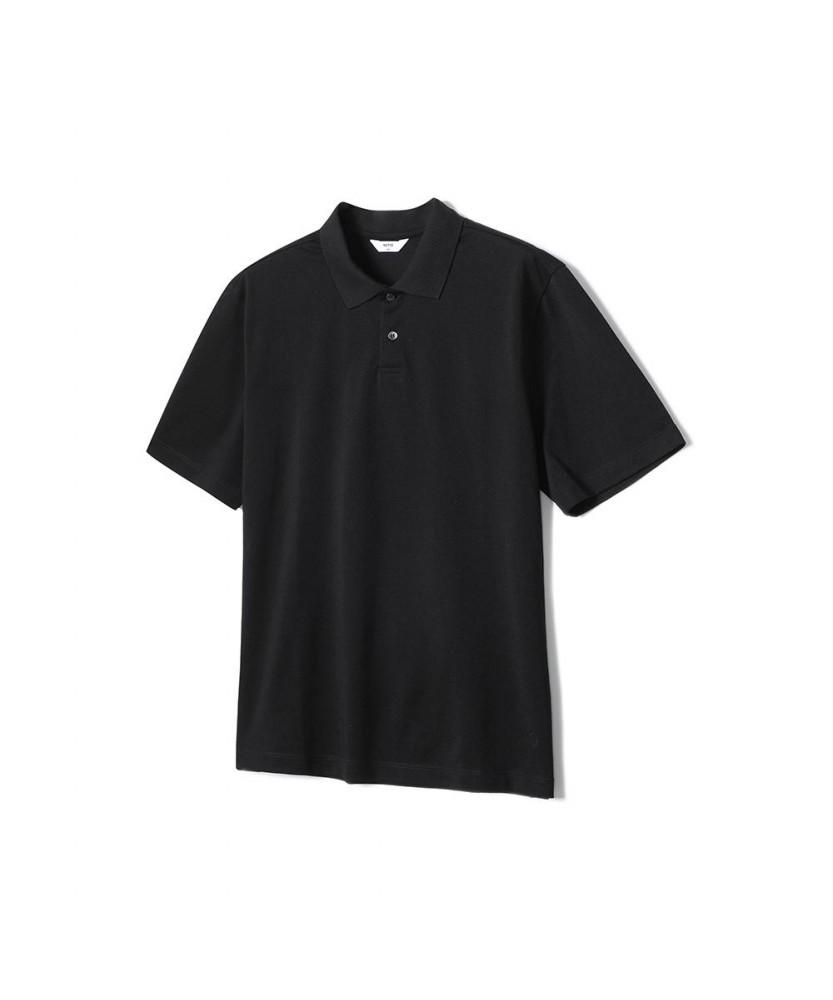 NOTIG Cotton Blend Aerocool Pique T-Shirt Black_Oks2T1Ts103K1