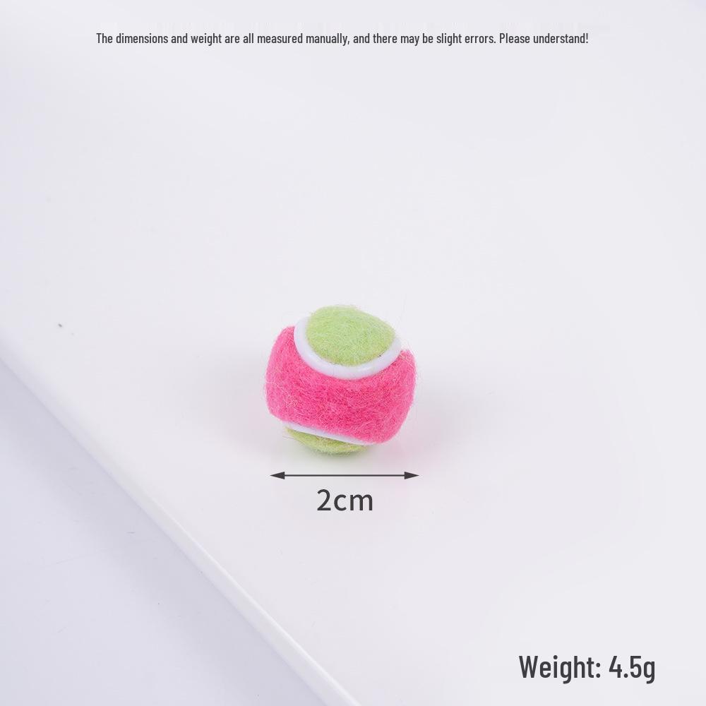 2cm Mini Tennis Ball Toy Keyring Backpack Pendant & Earrings Souvenir