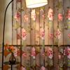 1 Stück Modern Modisch Retro Pfingstrose Bedruckt Transparent Schiere Fenstervorhang für Wohnzimmer Schlafzimmer Heimdekor Nuan Serie