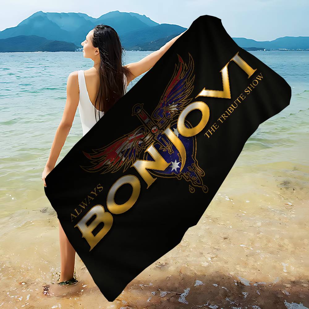 B-BonS J-Jovi Anime Beach Swimming Towel Soft Absorbent Washcloth Children's Gifts for Kids Travel Camping Gym
