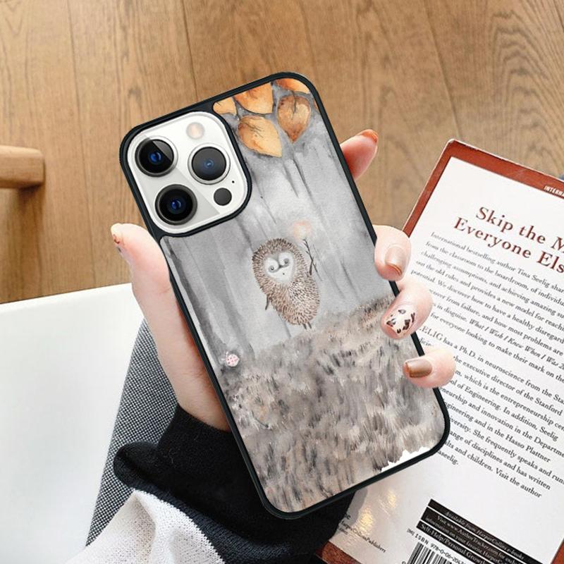 Hedgehog in the Fog Phone Case cover For iPhone 17 Air 14 13 15 16 16e Pro Max Coque 12 11 Pro Max For Apple PLUS fundas