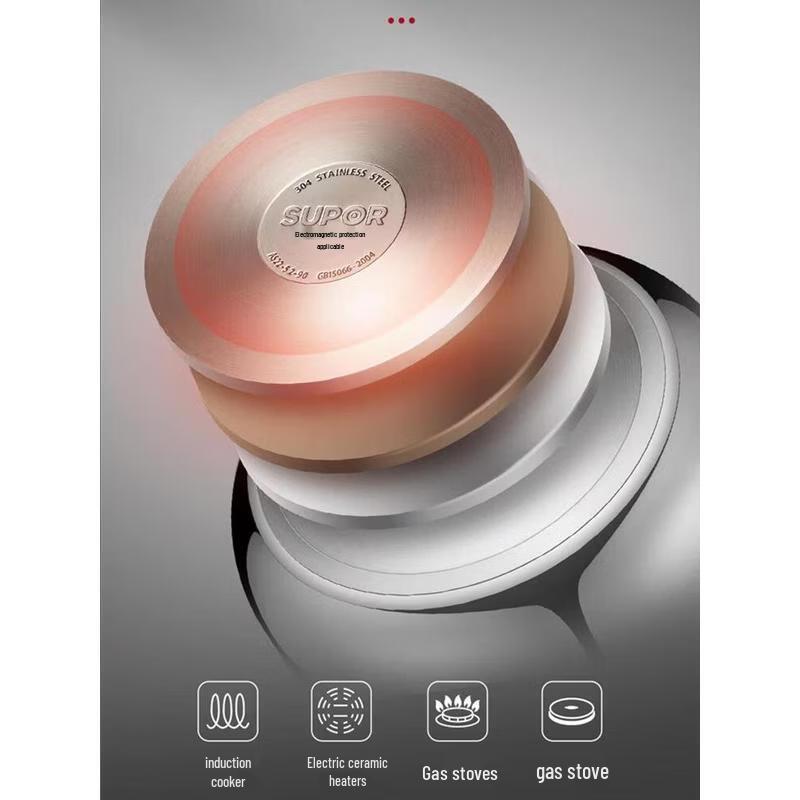 SUPOR 24cm 100KPa 304 Stainless Steel Pressure Cooker