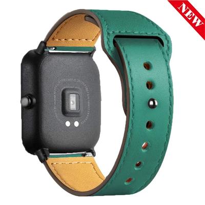 Leather Band For Amazfit GTS 4/2/2e/3 GTS2 Mini/GTR 42mm/47mm GTR 4/2/3/Pro/stratos 3 Bracelet Amazfit Bip/pace 20mm 22mm Straps