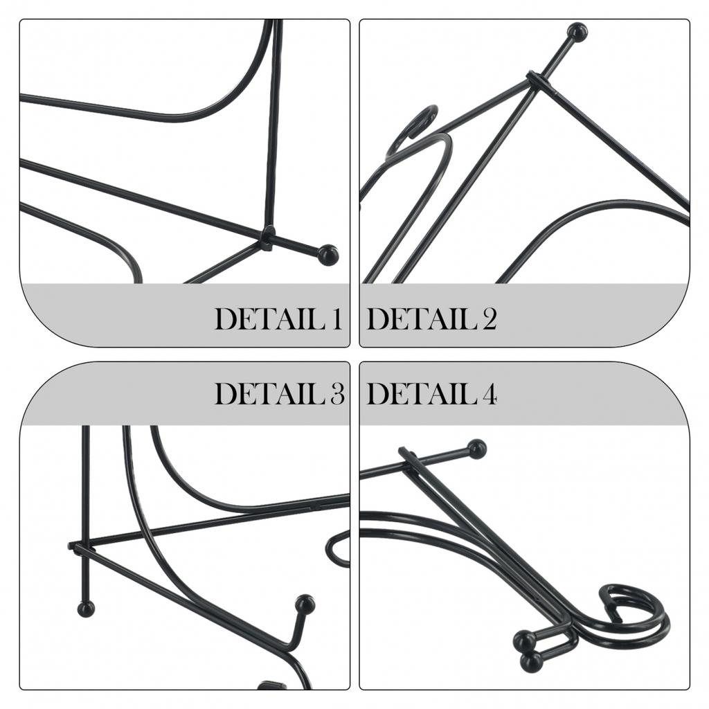 Home Kitchen Iron Bracket Iron Easel Photo Frame Stand