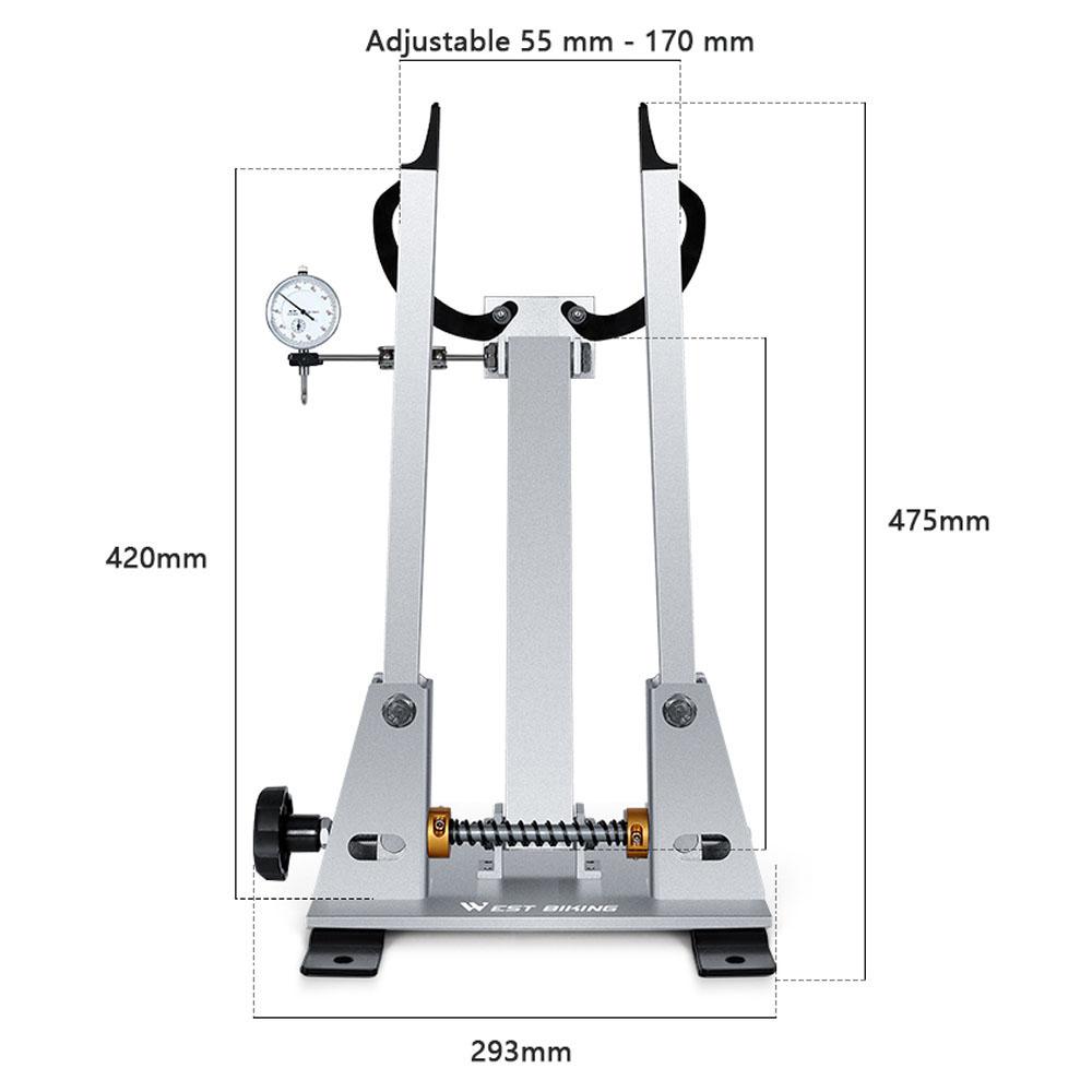 Stojan na centrování jízdních kol s indikátorem Nastavení pneumatik Ráfky Držák kola Silniční BMX Kolo Nástroje pro opravy