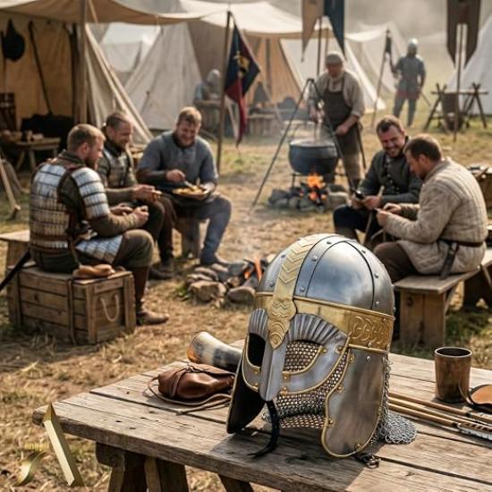 Gift Armor Medieval Crusader Viking Helmet Brass Antique Replica Knight Helmet