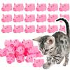6/9/18pcs Durable Rubber Pet Chew Toys - Mini Pink Pig Squeaky Toys for Cat/Dog | Bath Time, Party Decor & Birthday Gift JXB