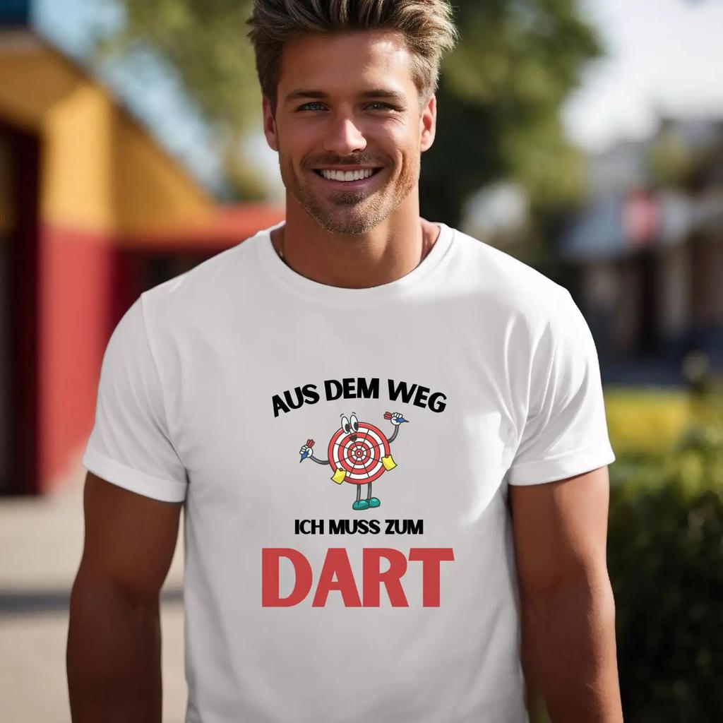 Out Of My Way I Have To Play Darts T Shirt Funny Player Dart Lover For Men Club Vintage Washed Streetwear Comfortable Stylish