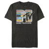 Men'S Mtv International Flag Logo Graphic Tee Black 3X Large