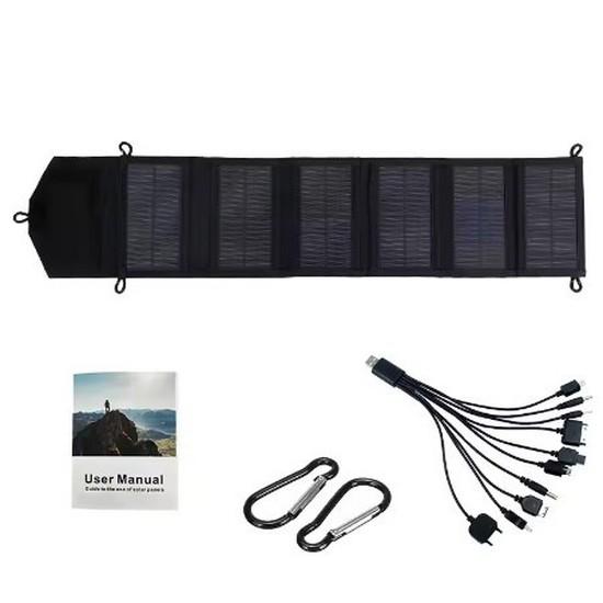 NEW 5V Foldable Solar Panel Charger USB Output Waterproof For Phone Power Bank Camping Hiking Emergency Outdoor 4