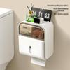 Minimalist Wall-Mounted Bathroom Tissue and Storage Box