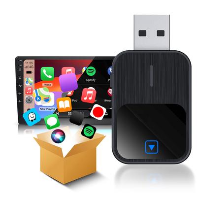 Wireless Android Auto & CarPlay 2 In 1 Dongle Plug and Play Adapter Voice Control for OEM Wired CarPlay Android Auto Car Systems