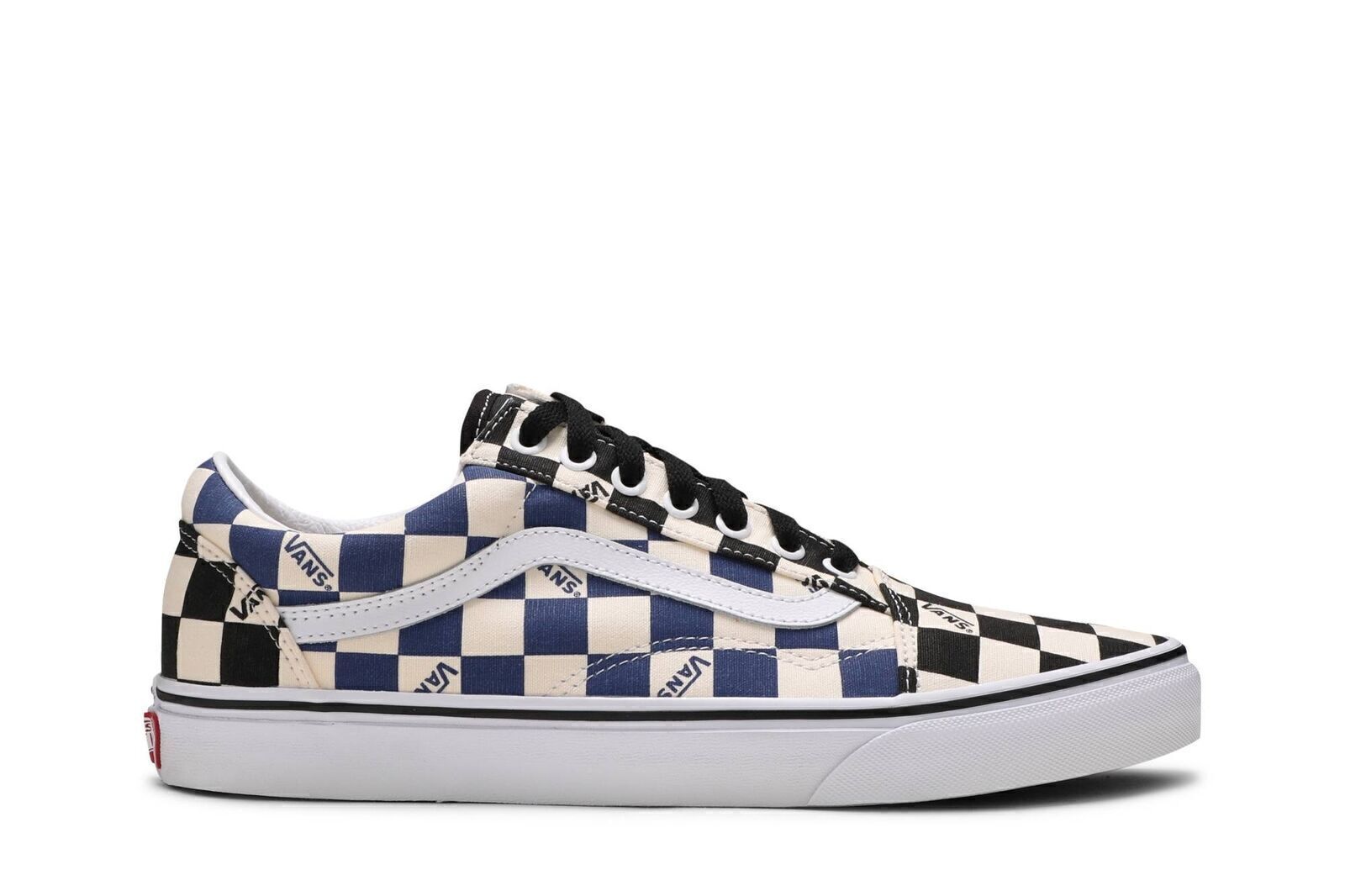 Vans Old Skool  Big Check Black Navy  VN0A4U3BWRT Men s Shoes 42