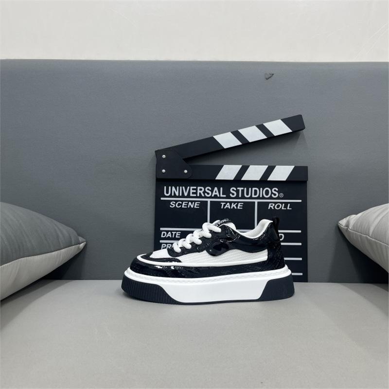 Summer new breathable mesh thick-soled comfortable lace-up casual board shoes bm