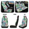Waterproof Car Seat Covers with Abstract Digital Prints Airbag Compatible Front and Rear Seat Cushions Non-Slip Auto Seat Protectors Full Set
