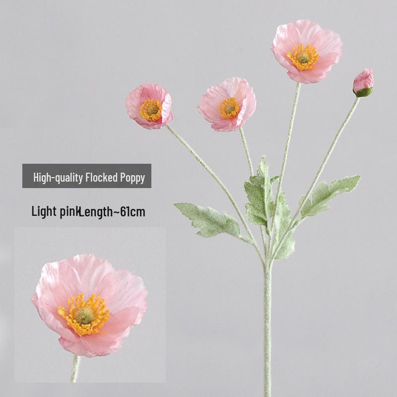 Poppy Artificial Flowers for Home, Wedding Decor, Art, and Photography