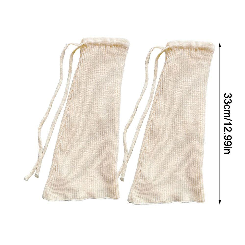 Solid Color Leg Covers Warm Knitted Socks Fashion Foot Cover