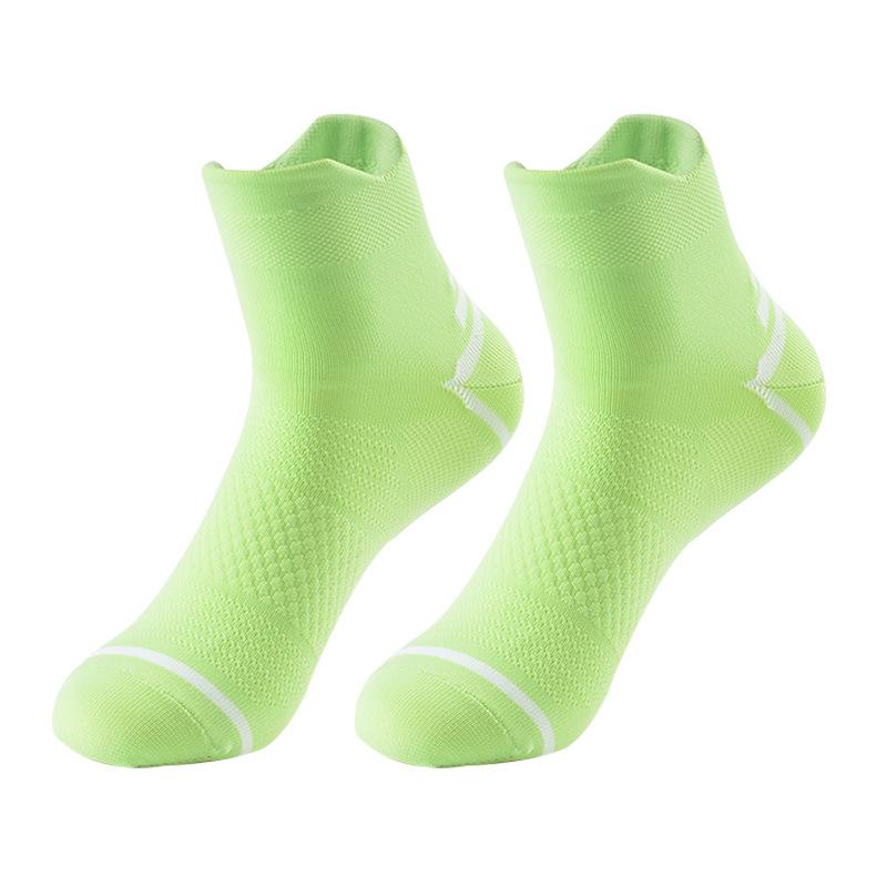 Ayak Bileği Atletik Koşu Çorapları Alçak Kesim Spor Çorapları Nefes Alabilir Yastıklı Sekmeli Çoraplar Erkekler Kadınlar Basketbol Badminton Çorapları
