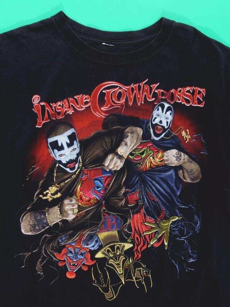 

Insane Clown Posse #039Что внутри#039 Футболка Классический Стиль Репринт S5XL Унисекс Футболка M