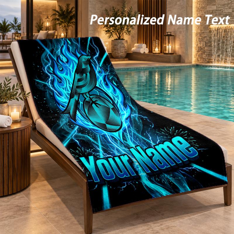 Custom Text Norwich City Print Beach Towel Large Towel For Home Bathroom Beach
