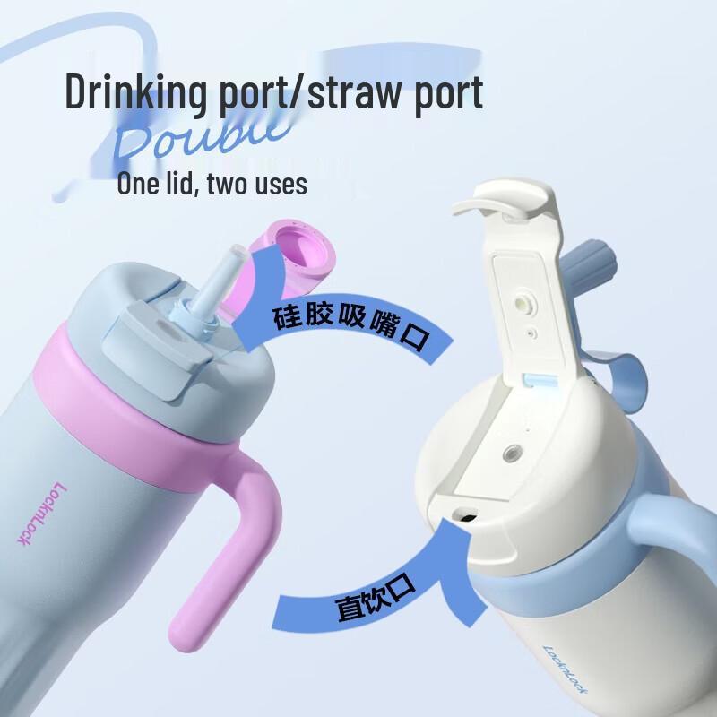 LOCK&LOCK Dopamine 560ML Insulated Coffee Water Cup with Handle