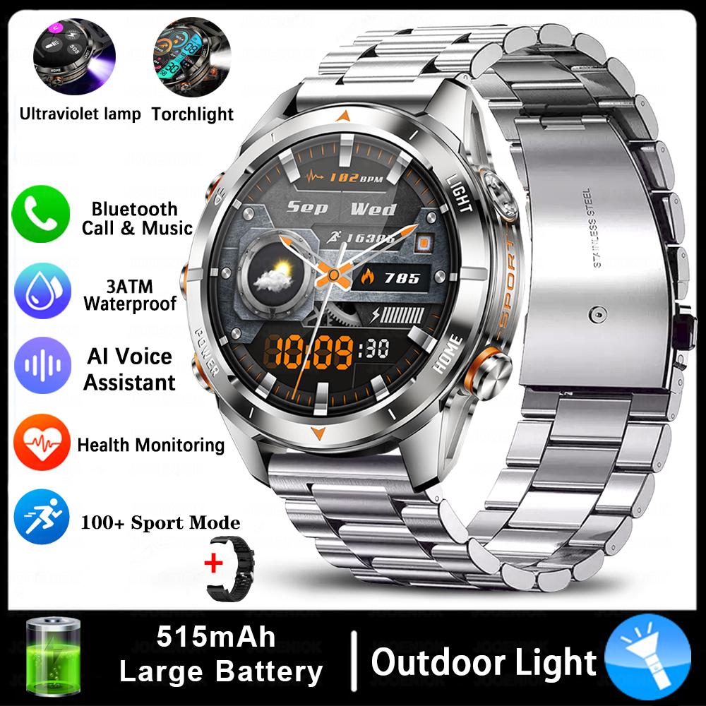 New 100+Sports Modes SmartWatch Men Health Monitoring Music Control Heart Rate Blood Pressure Monitoring  Smart Watch Men