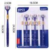 6PCS Toothbrush Three Sided U-shaped Soft Toothbrush for Comprehensive Oral Cleaning for Adults, Men and Women