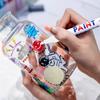 Oil-Based Paint Markers 12pcs Oil-Based White Paint Pen Marker No Fading Quick Drying Vehicle Maintenance Tool Drawing Crafting
