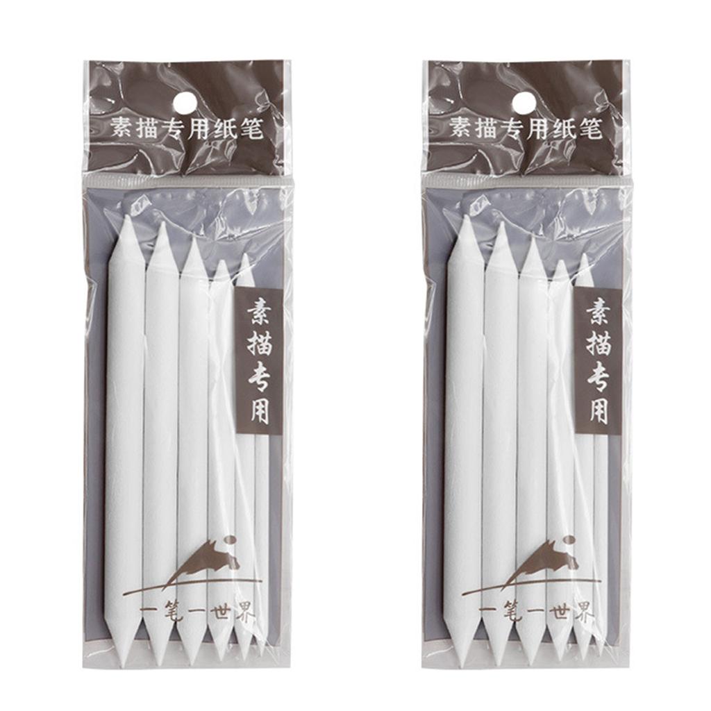 3/6PCS Blending Stumps and Tortillions Paper Art Blenders Sandpaper for Student Artist Beginner Sketching Drawing