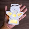 Cute Angel Silhouette Lamp Ornament Mold DIY Gifts Storage Box Silicone Molds For LED Light Plaster Resin Craft Making Tools