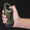 Solar Powered Hand Crank Flashlight Emergency LED Flashlight Survival Flashlight Quick Snap Carbiner Flashlight for