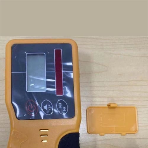 Self-Leveling Rotating Laser Level Receiver, Outdoor Rotating Laser Level Detector with Heavy-Duty Clamp, Red Light