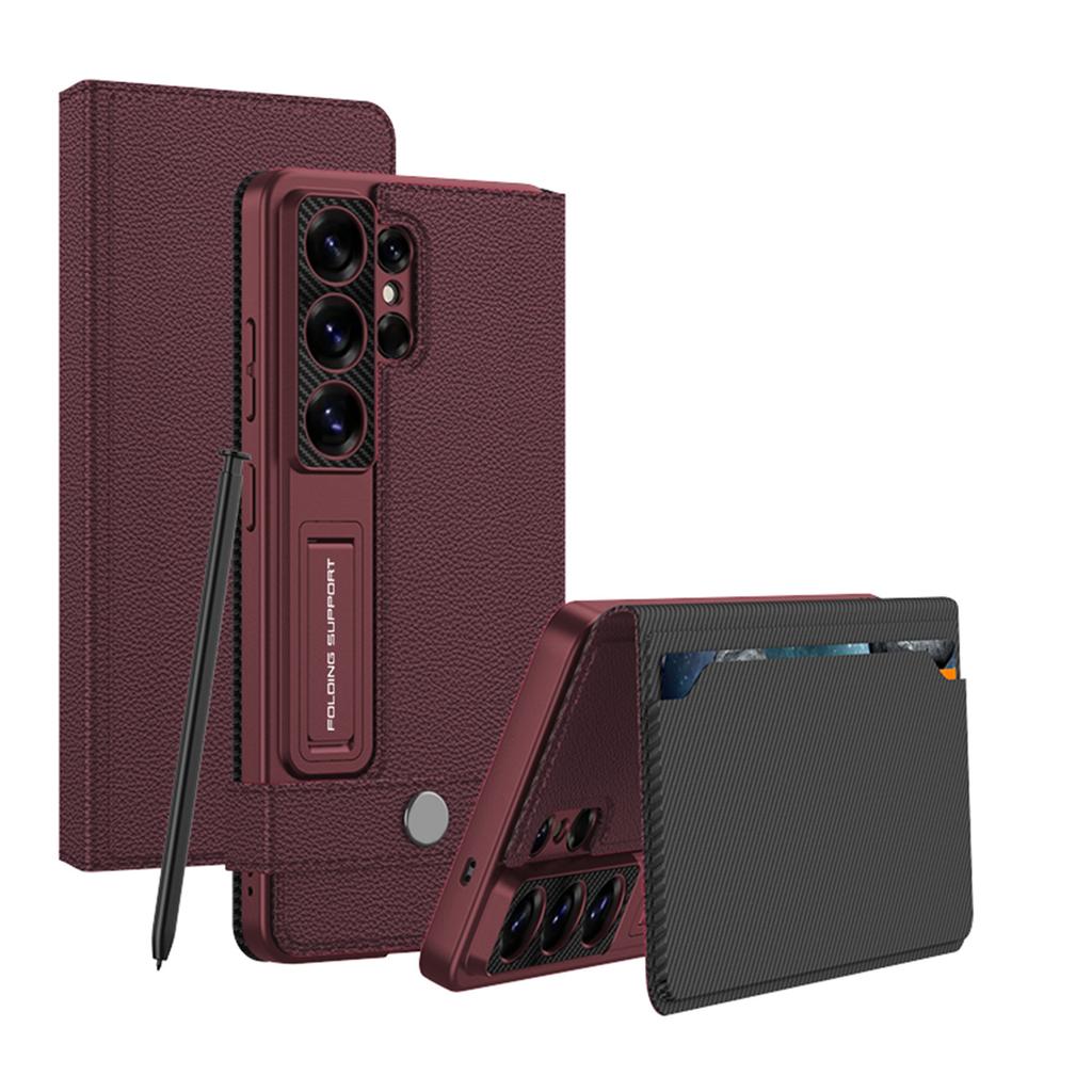 Pouzdro pro Samsung S26 ultra flip kryt Peněženka kožené pouzdro nárazuvzdorné držák na karty stojánek rotektivní kryt plné pokrytí odolné