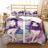 Sexy Anime Beauty Digital Print Comfortable Duvet Quilt Cover Pillowcase Bedding Set Children Bedroom Decoration Home Textile