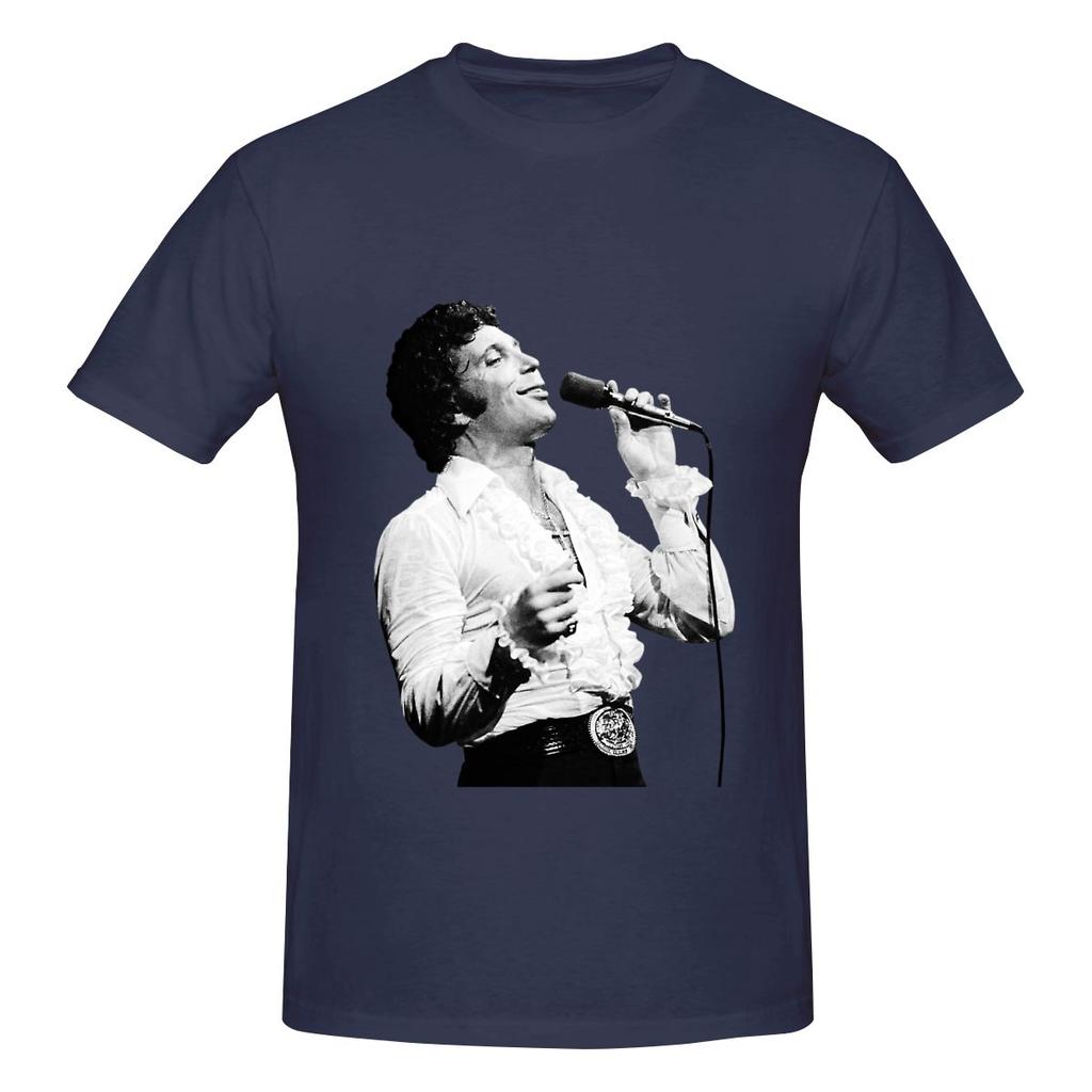 Tom Jones Live Rescue Me Era 1979 Vintage Anni '90 T-shirt Fluida Minimalista per il Pendolarismo T-shirt Monocolore