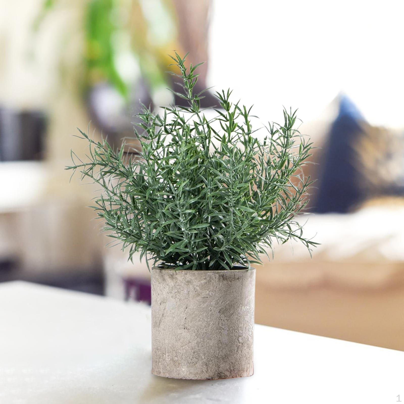 

Искусственные маленькие растения в горшках, искусственное растение в горшке, декоративное 6x9,4 дюйма, имитация бонсай, подделка Hedychium Diffusum