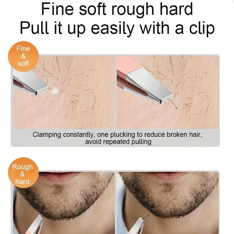 Eyebrow Tweezers Set 1/4 Pcs Stainless Steel Eyebrow Forceps Professional Beauty Tool Set For Facial Hair, Inward Growing