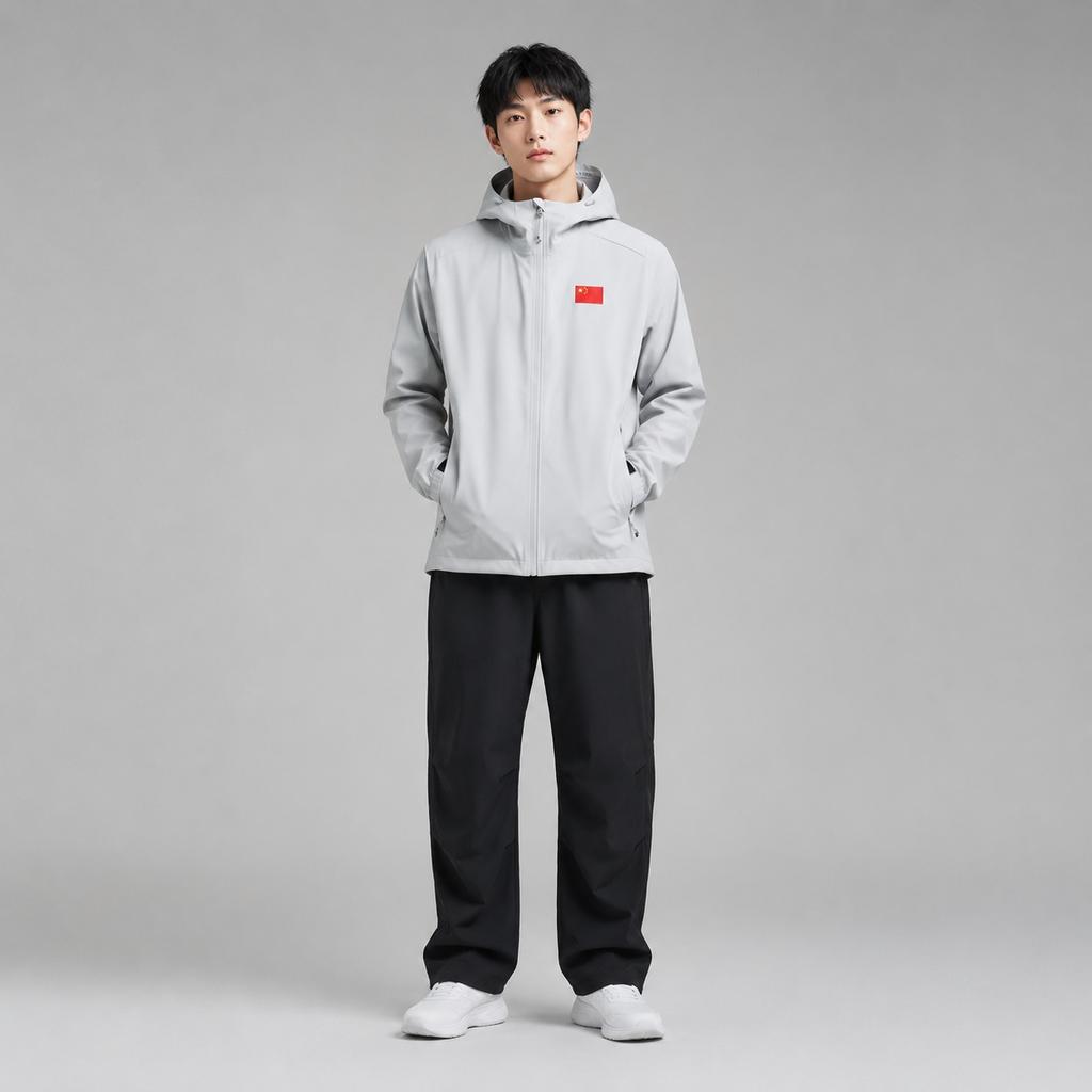 Anta Windbreaker Jacket Unisex Light Gray 452340109-1