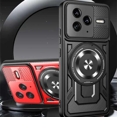 For Mi Poco F7 Pro Ultra 360 Degree Rotating Magnetic Bracket Armored Phone Case for Mi Poco X7 Pro Durable Protective Cover