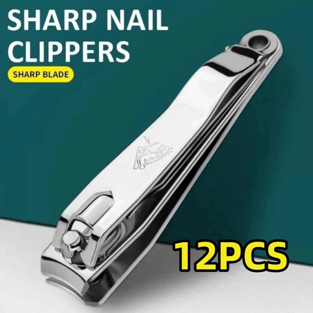 12Pcs/Set Curved Edge Toenail Trimmer Wide Opening Nail Nipper Nail Art Clippers Nail Art