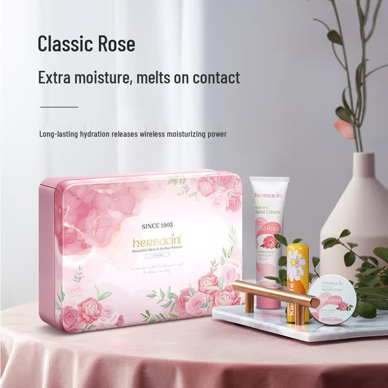 Herbacin Rose Hand Cream Gift Set