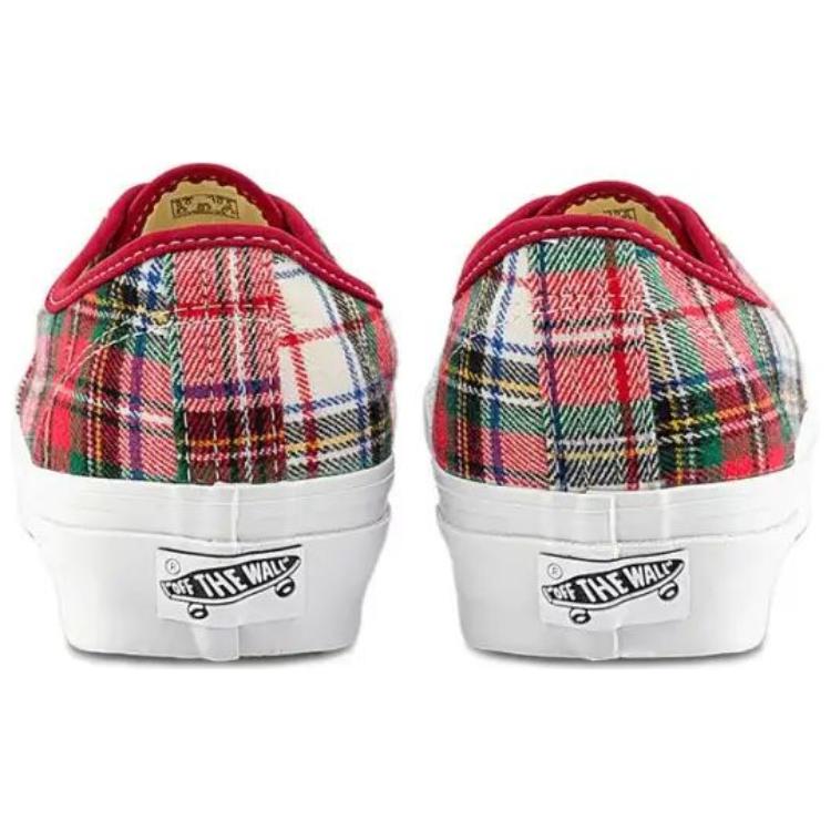 Vans Authentic Premium Comfortable Versatile Low-Top Skate Shoes Unisex Sneaker Red White VN000D5K7ZG