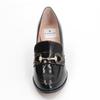 Lanvin en Bleu Bit Loafers Black Size E Women's Heel-Up 2808, Glass, 24.5 cm,